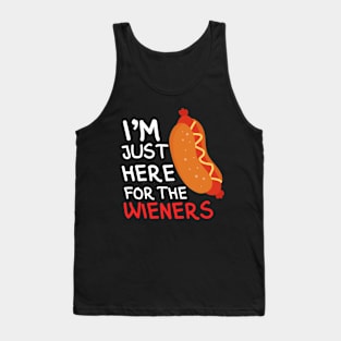 I'm Just Here For The Wieners. Tank Top